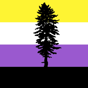 Cascadia Non-Binary PRIDE Flag 3x5'